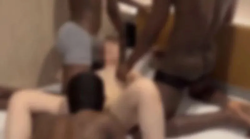 FC2-PPV-4879954 Beautiful girl with big butt and big breasts gets fucked by 3 black men with big cocks NTR 4P sweat