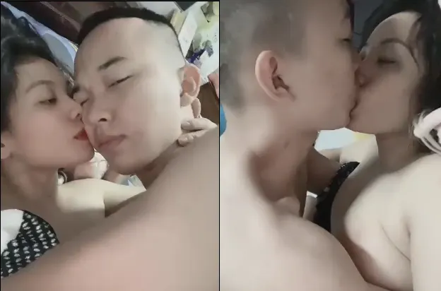 High school student with big breasts having sex with her boyfriend